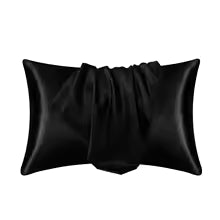 Housse de Coussin Satin 51x66 cm – Taie d’Oreiller Soie Synthétique Anti-Casse Cheveux