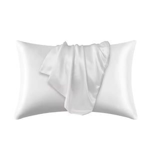 Housse de Coussin Satin 51x66 cm – Taie d’Oreiller Soie Synthétique Anti-Casse Cheveux