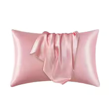 Housse de Coussin Satin 51x66 cm – Taie d’Oreiller Soie Synthétique Anti-Casse Cheveux