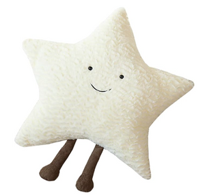 Coussin Étoile Peluche 40 cm – Oreiller Décoratif Doux pour Canapé et Chambre